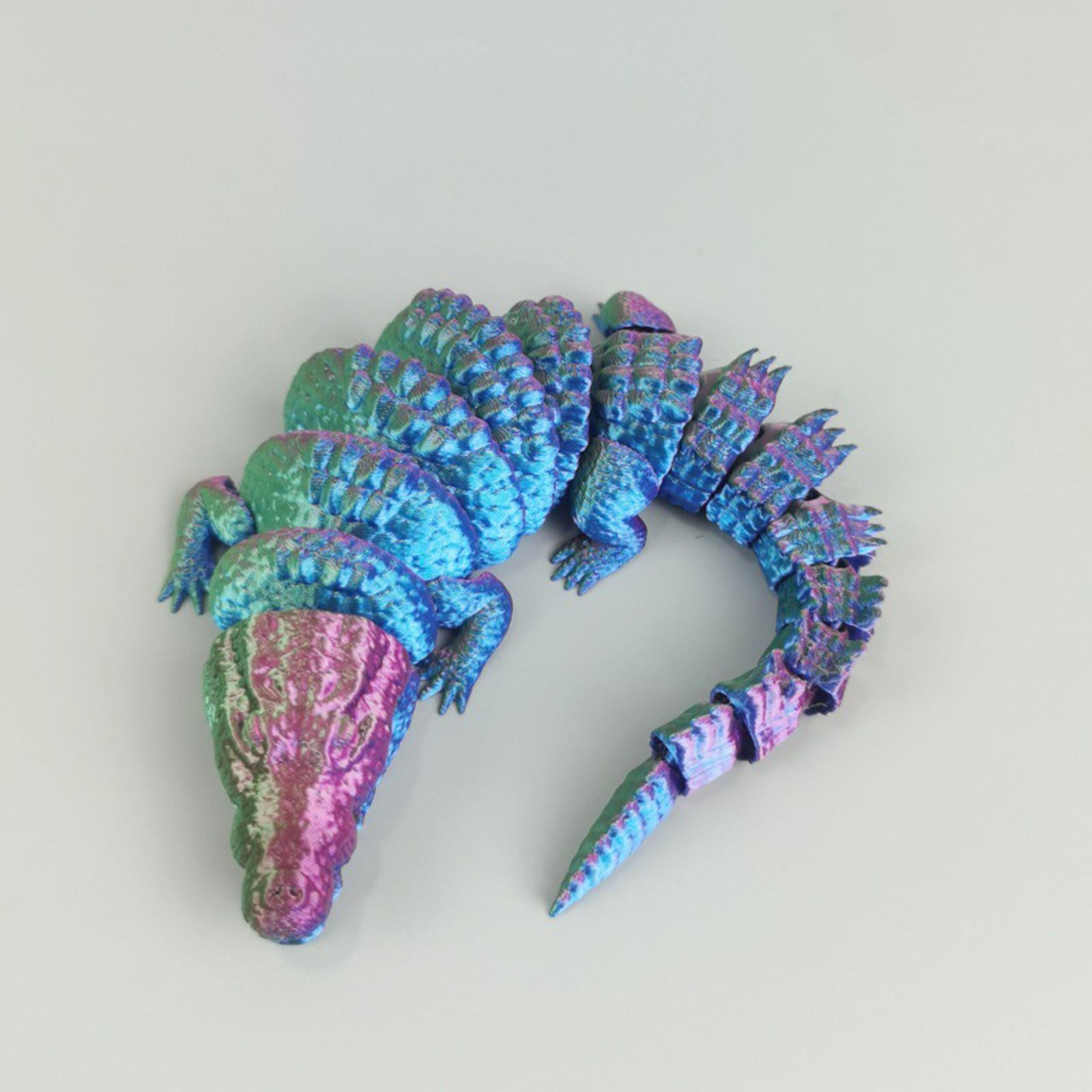 

3D-печатная подвижная игрушка, с подвижными суставами, 3D-печатная игрушка-украшение, снятие стресса, подвижная One Size синий