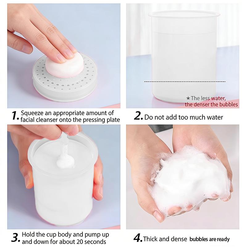 Home Facial Bubble Maker Portable Plastic Foam Maker Cleansing Tool for Deep Skin Cleaning and Care