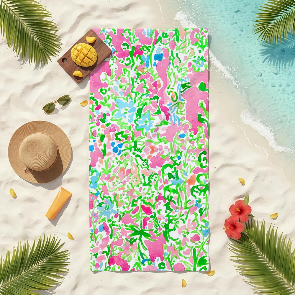 Fashion L-Lilly P-Pulitzer Towel Soft Pool Gift For Travel Gym Shower Camping Quick Dry Sports Beach Towels