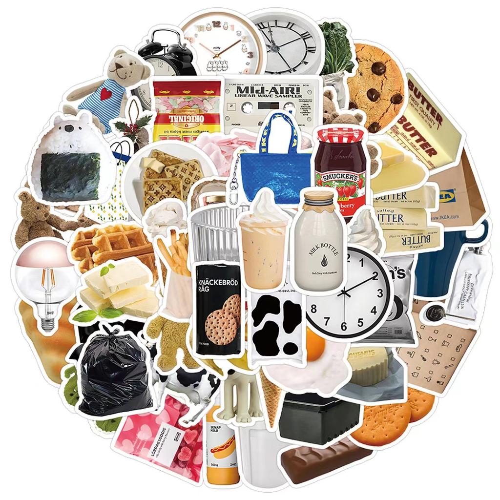 63PCS INS Wind Shiny Pink Silver Small and High Sense Personalized Stickers For Helmet Notebook Laptop Decal