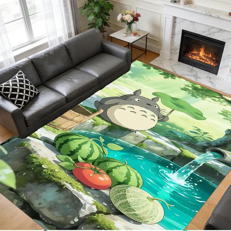 Crystal Velvet Rug Soft Non Slip Indoor Floor Mat Home DecorMy Neighbor Totoro