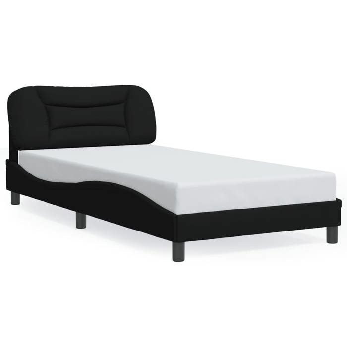 VidaXL Cadre de Lit avec Tête de Lit, Lit Rembourré, Sommier à Lattes, Lit Simple, Lit Adulte de Chambre à Coucher 3207753