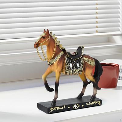 Paardenbeeld, Paardensculptuur, Dierensculptuur, Ambachten Ornament Beeldje voor Boekenkast