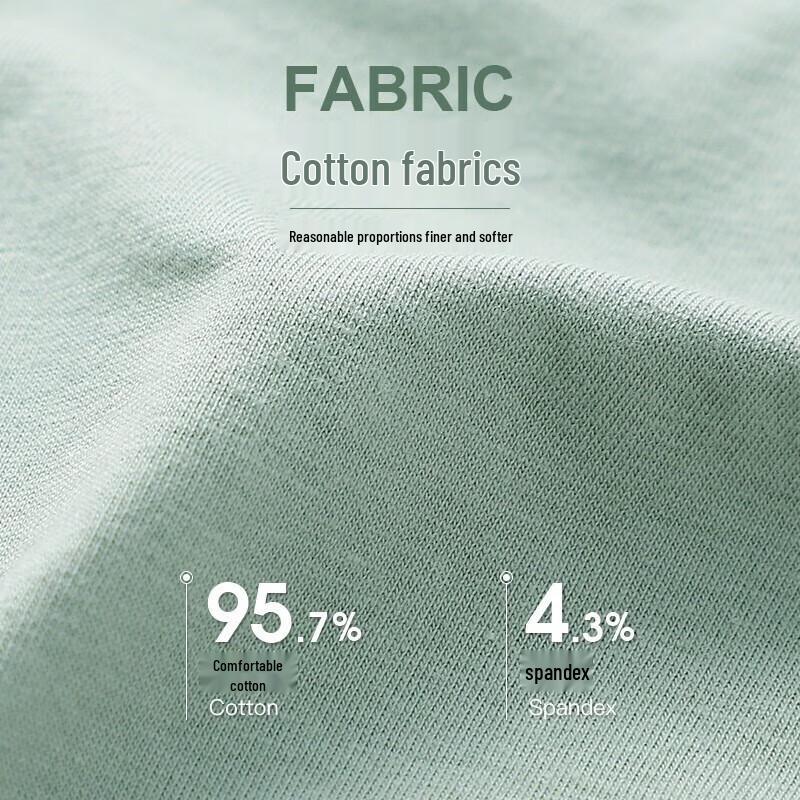 Langsha Women's Pure Cotton Antibacterial Mid-Waist Briefs 7-Pack