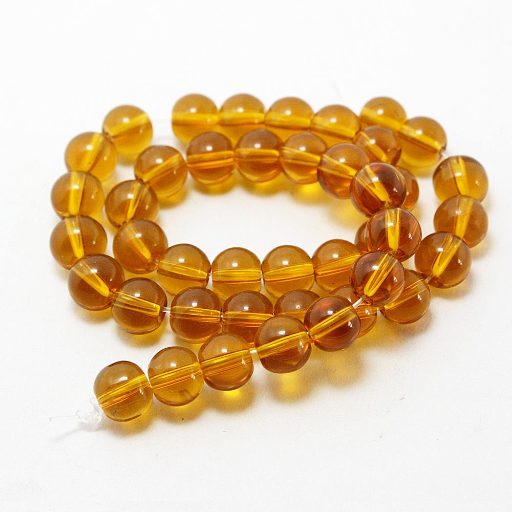 

29-75шт стеклянные круглые бусины для изготовления ювелирных изделий DIY браслет-ожерелье 8mm 40pcs