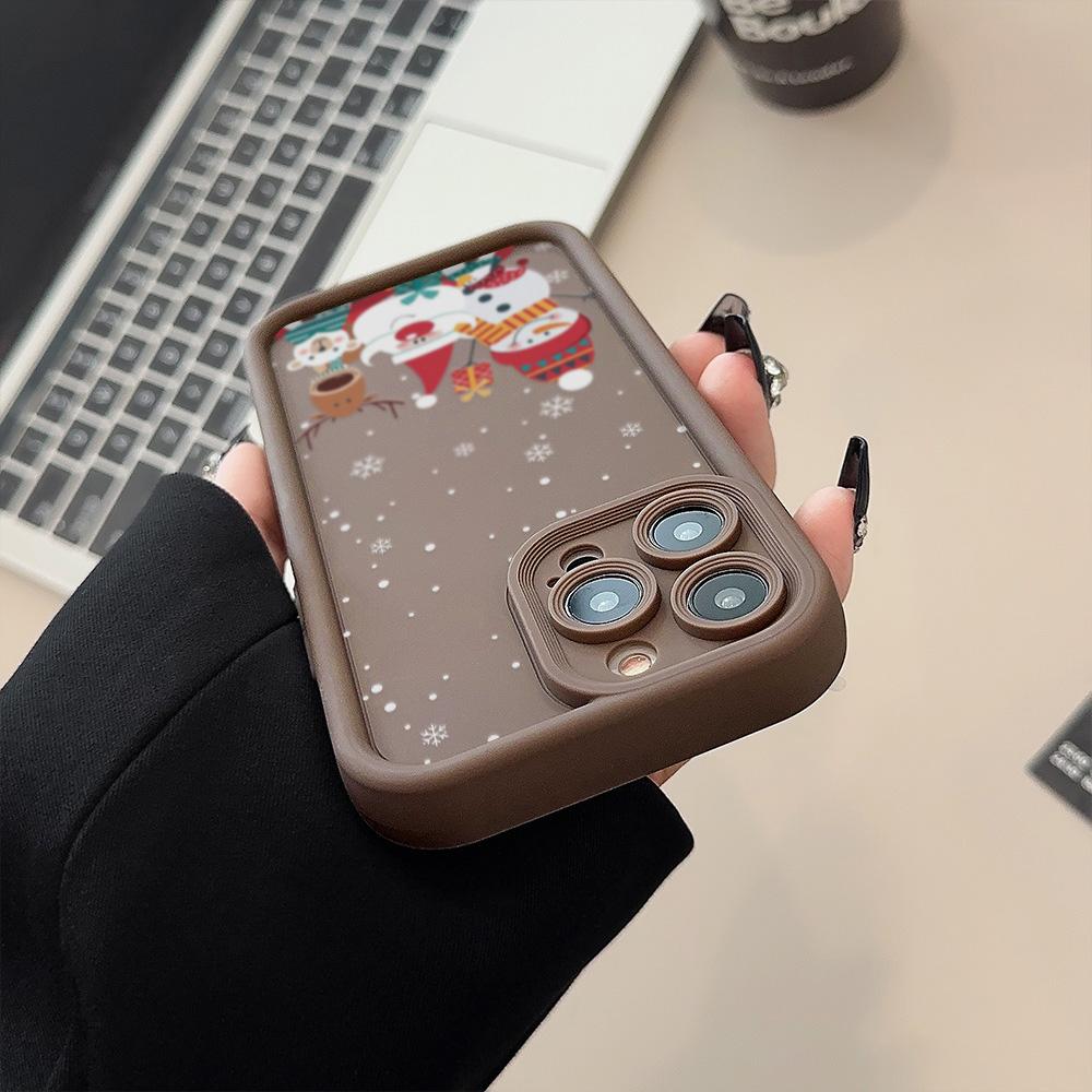 Weihnachts-Handyhülle für iPhone 11 13 12 14 15 16 Pro Max XR XS Samsung A15 A55 A05 Redmi 12 13C OPPO A16 A18 Reno 11 Vivo Y17S Y12 Infinix Note 40