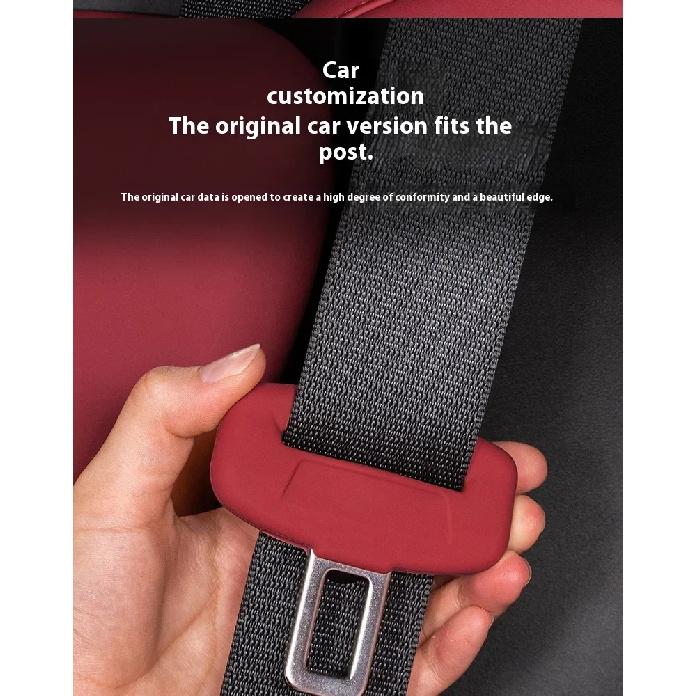 seat belt Silicone buckle sleeve For Toyota Corolla Camry Rav4 Yaris Hilux Prius Auris All series Seat belt protective cover
