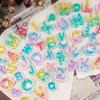Shaker DIY Making Crafts Mini Quicksand Alphabet Keychain Key Rings Silicone Resin Mold Letter Shaped Silicone Casting Molds