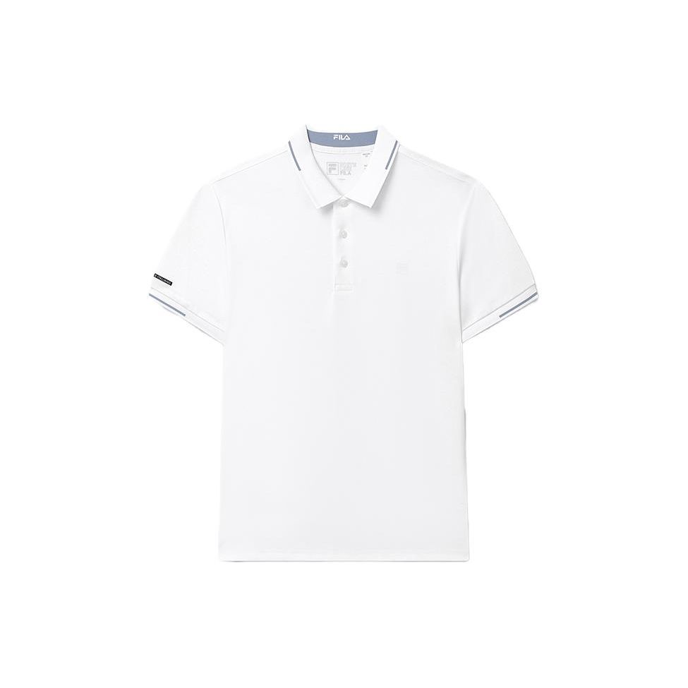 

FILA Logo Polo Shirt Men tops White F11M327106FWT XXXL