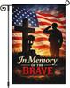 Heyfibro Memorial Day In Memory of the Brave Garden Ag 12x18 Inch Double Sided Patriotic Veteran Day Military Soldiers Hou PPZ