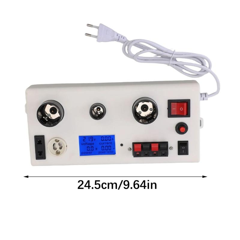 Universeller LED-Lampentester E27 E14 GU10 Zeigt Spannung Strom Leistung Und Leistungsfaktor EU-Stecker 85-265V