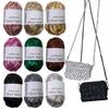 Metallic T-shirt Yarn Metallic Gloss Cloth Line DIY Hand-woven Wool Ball