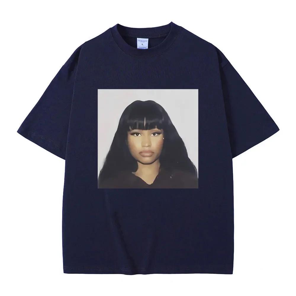 Rapper Nicki Minaj Graphic Print T Shirts Men Women Hip Hop Fashion Casual Tshirts Unisex Vintage Tees Male Streetwear Tops