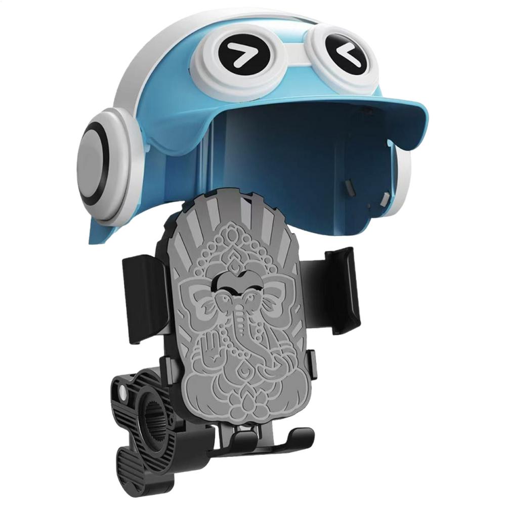 Phone Holder With Sun Shade For Bike Sunshade Phone Holder With Helmet Cycling Equipment Supplies For Travel Navigation Calling