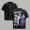Himmel Printed Streetwear Anime Frieren Clothing Men Women Vintage Washed T-shirts Short Sleeve Tshirt Casual Cotton T Shirt