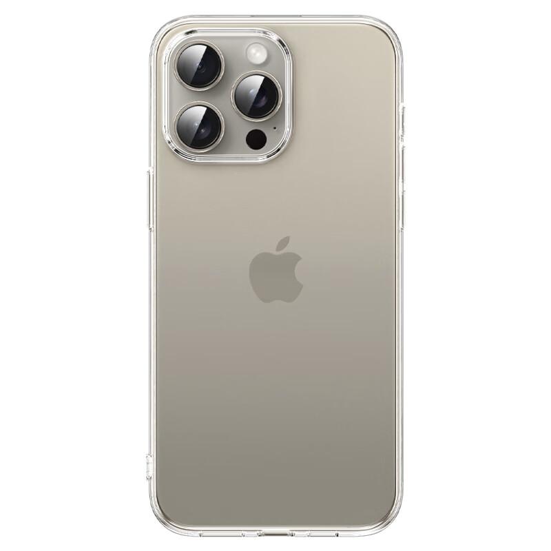 ESCASE IPhone 15 Pro Max Case, Transparent Ultra-Thin Shockproof TPU Soft, Simple And Stylish Trendy Design, Fully Transparent