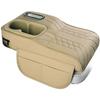 Vehicle Armrest Cushion Made Of Napa Leather With Sponge Core Cup Holder Slot And Tissue- Storage For Practical Use