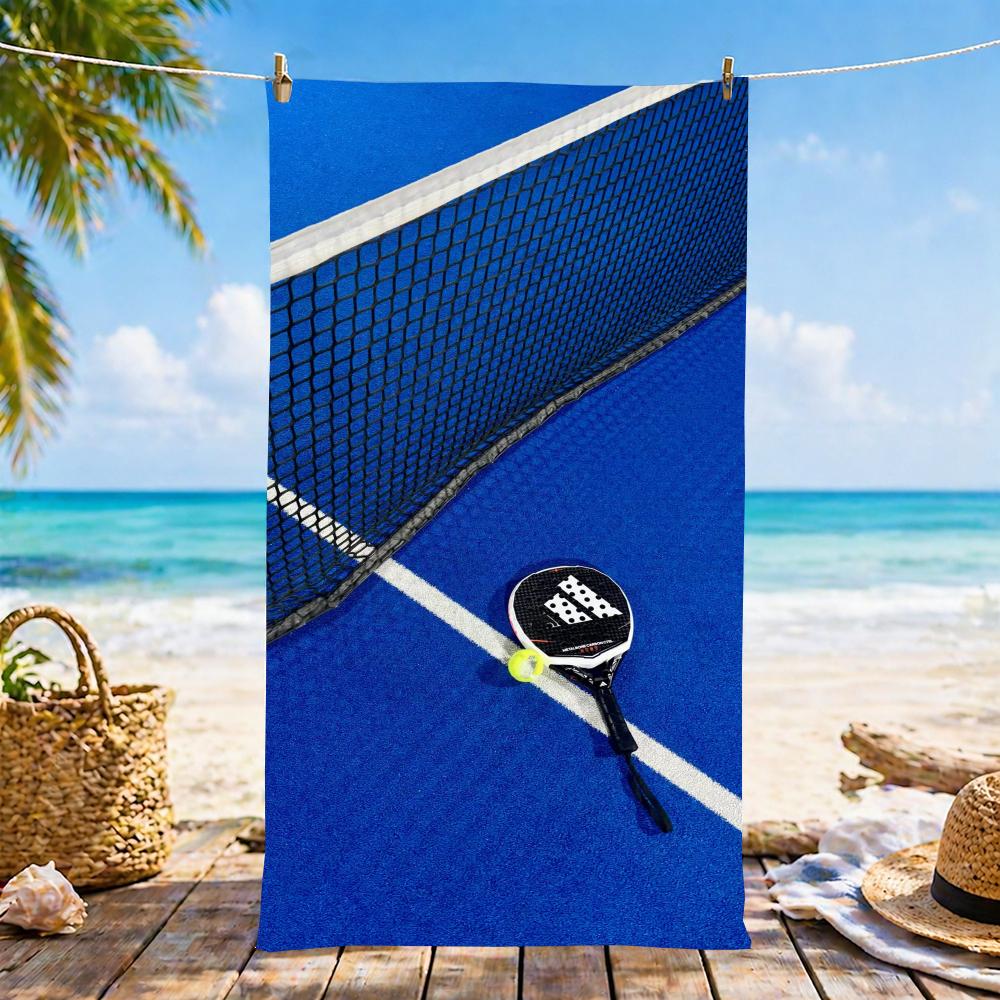Tennis US Open Handtuch Mikrofaser Strandhandtuch, Schnelltrocknend, Sandfrei, Ultrafeine Faser, Super Weich.