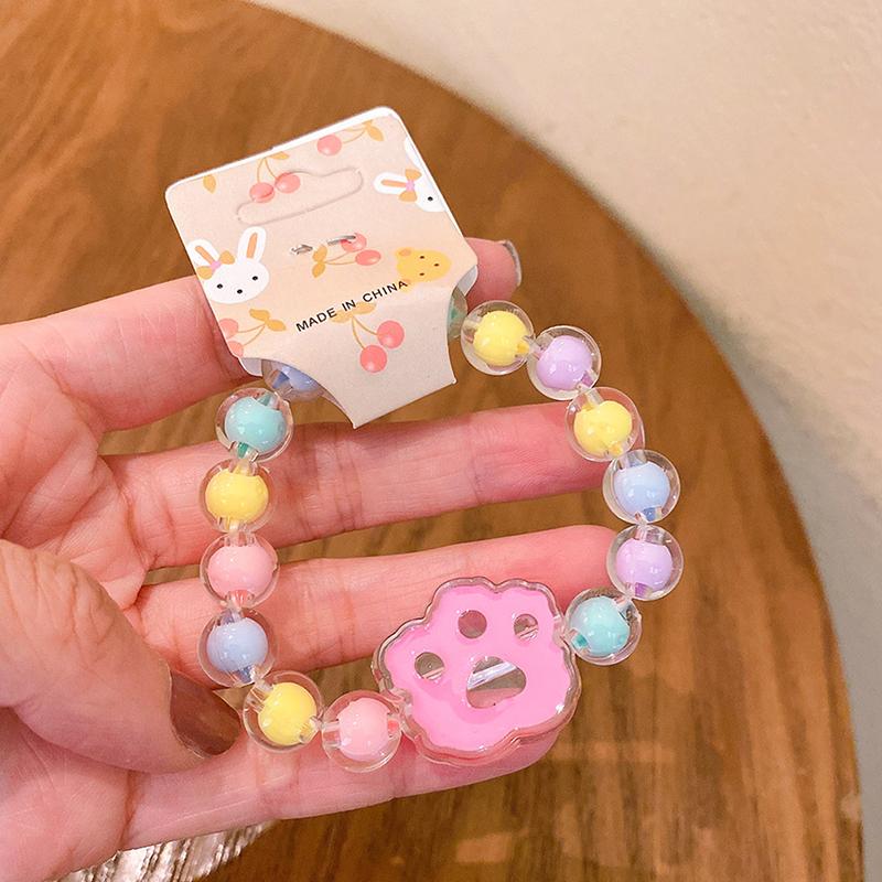 Cartoon Children'S Bracelet Jelly Color Beaded Bracelet Cute Girls Bracelet Student Jewelry Bracelet Jewelry