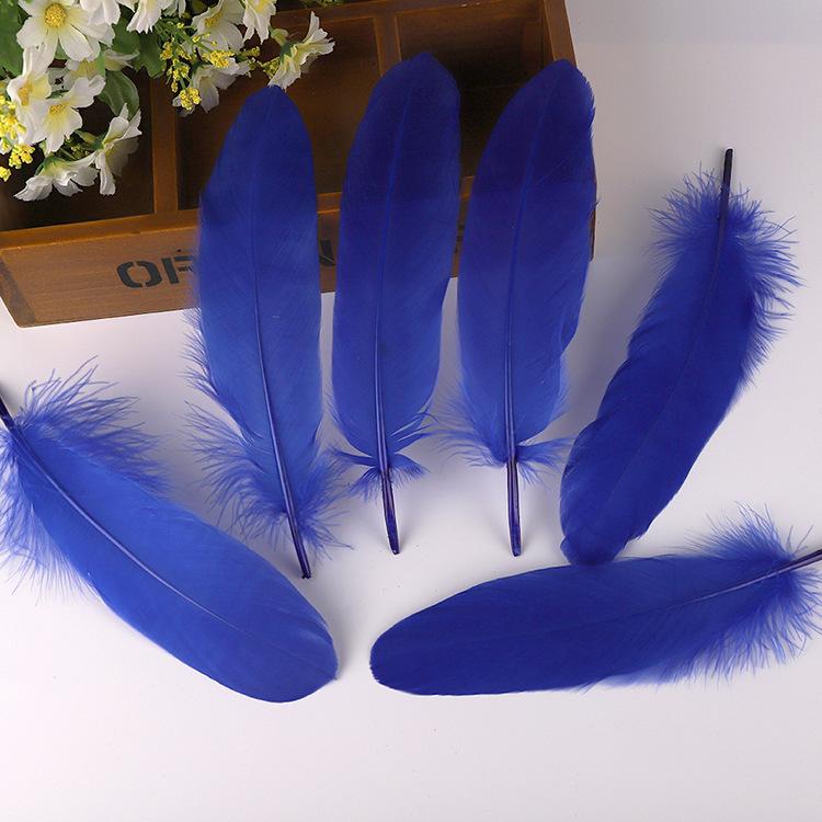 50Pcsdiy Goose Feather Hard Big Floating Feathers Wedding Children Handmade Decorative Materials Dream Catcher Feathers