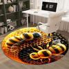 Bee Round Rug Suitable For Office Reception Decorative Carpet Office Chair Protection Carpet And Also Suitable For Gifts To Relatives And Friends