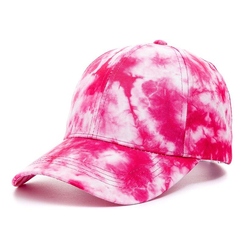 New Outdoor Casual Tie Dye Cap For Women Rainbow Colorful Baseball Cap Female Casual Streetwear Summer Hat