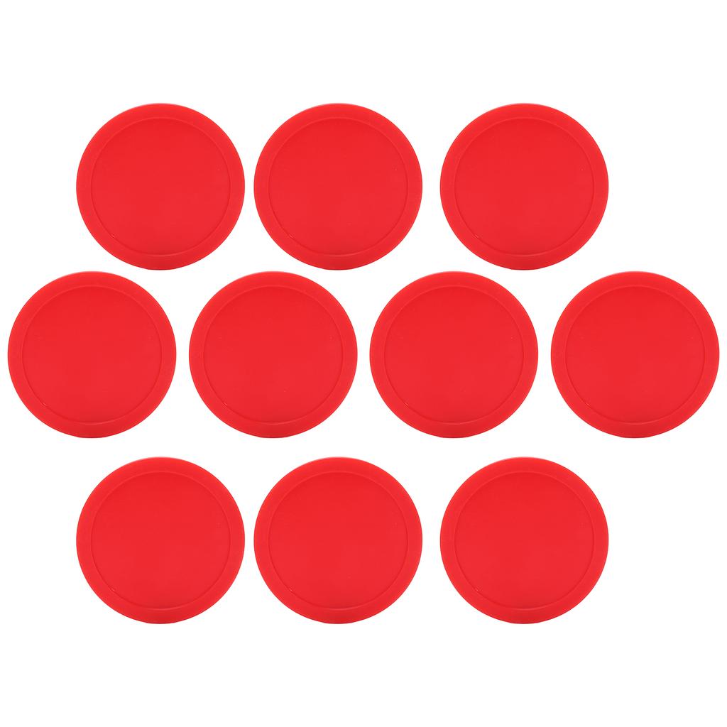 10pcs 64mm Ice Hockey Table Pucks Replacement Round Table Hockey Pucks for Practicing and Training