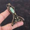 Variscite Pendant Copper Wire Wrapped Pendant Variscite Jewelry Handmade Fish Pendant Gemstone Pendant Anniversary Gift Copper Wire Jewelry