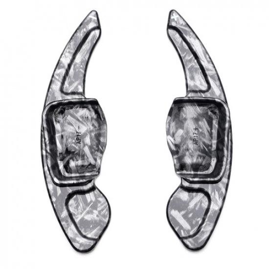 "Forged Carbon" Large Steering Wheel Paddle Shifters For VW MK6 Golf GTi Jetta