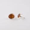 Citrine Gemstone 925 Sterling Silver Jewelry Handmade Women Stud Earrings 0.5" EE-178-1