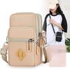 Bolso Bandolera para Teléfono de Mujer – Pequeño Bolso de Pecho de Nailon con Compartimento para Monedas con Cremallera, Perfecto para Mujeres en Movimiento