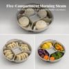Multi-Compartment Steamer Tray Easy to Clean for Serving Multiple Steamed Dishes