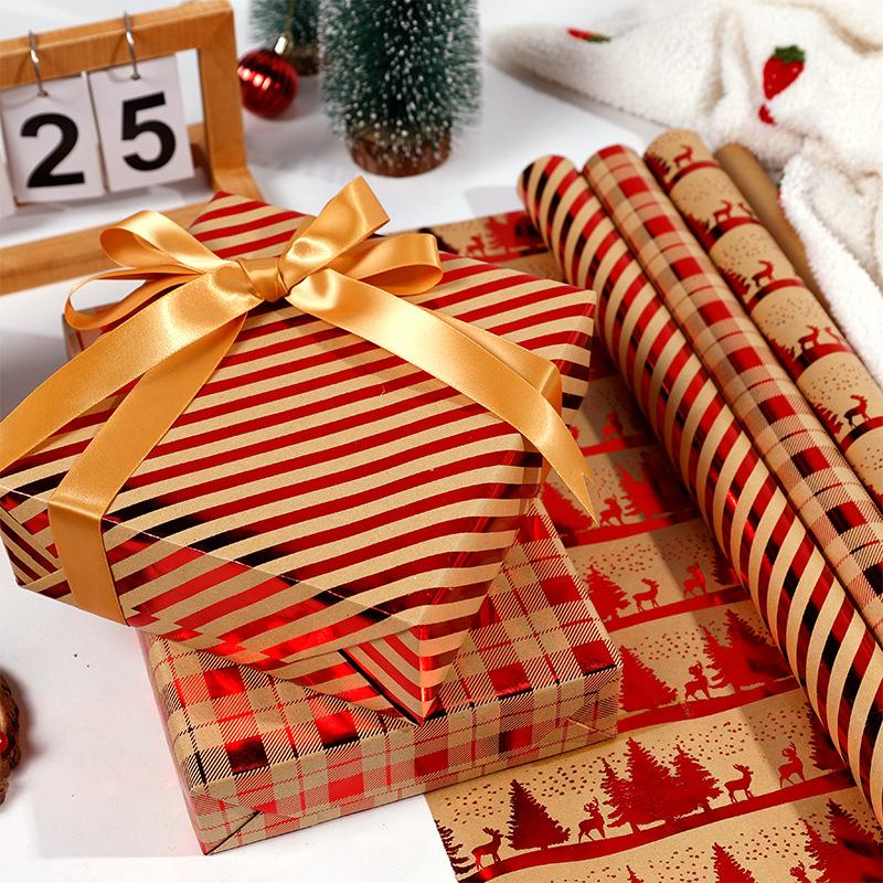 43x300cm Gift Wrapping Paper Aluminized Paper Christmas Valentine's Day Birthday Gift Craft Paper