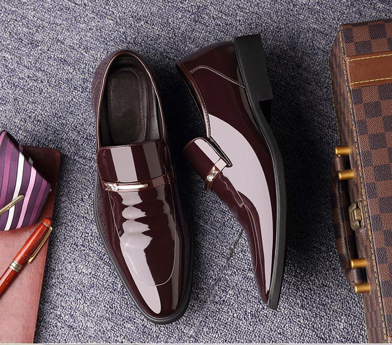 Leather shoes men's men's casual shoes men's breathable soft-soled youth foot cover fashion men's shoes