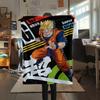 Flanelová deka s potiskem postav z Dragon Ball, Vysoce kvalitní, Pohodlná pro všechna roční období, Domácí dekorace, Teplo a pohodlí, Perfektní jako vánoční dárky