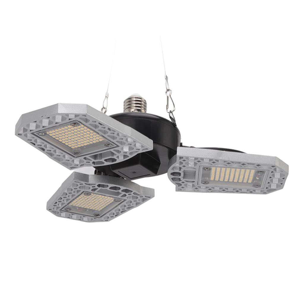 LED Vekstlys 297 LEDer Sammenleggbart Tre Blader Innendørs Plantevekstlys for Drivhus Sukkulent