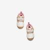 Anta Kids Synthetic Leather Outdoor Series 5U Fleece Lightweight Shock Absorbing Warm Low Top Walking Shoes Baby Shoes White Khaki Pink A22440058-2