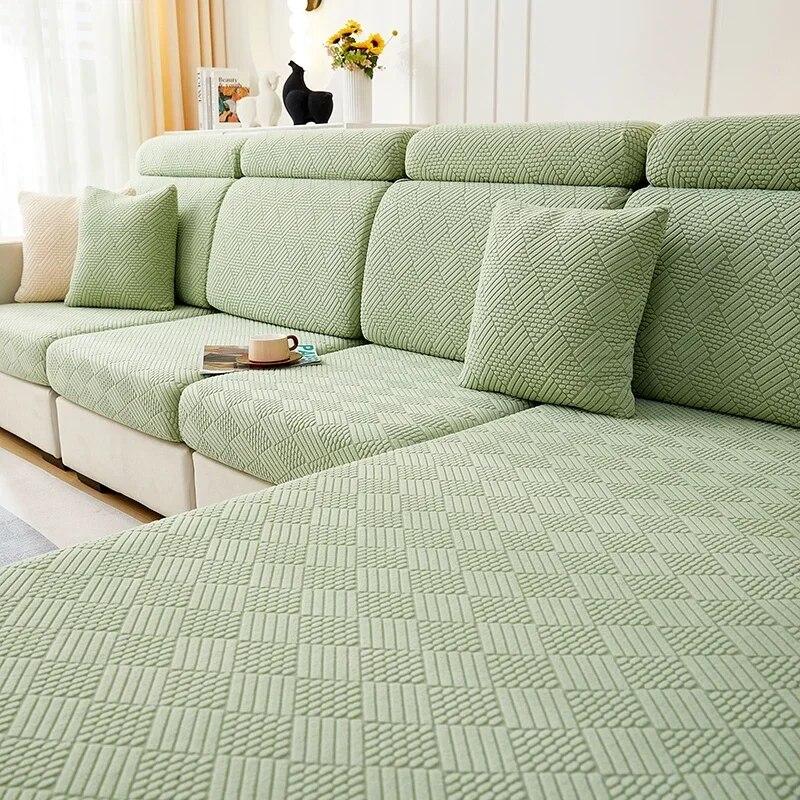 Thicken Sofa Cover Jacquard Sofa Seat Cushion Cover Sofa Slipcover Stretch Adjustable Sofa Cover L Shaped Couch Cover Home Decor