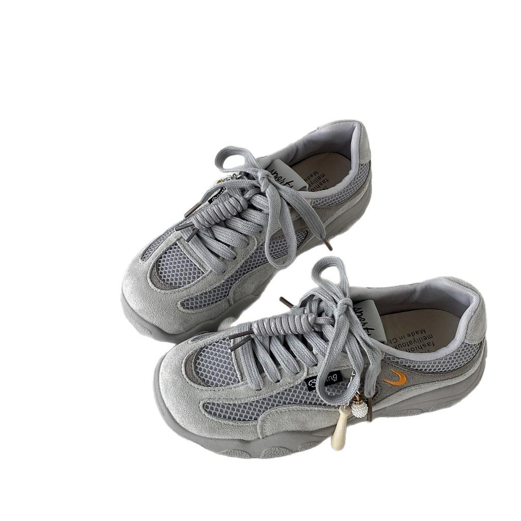 Zhike~ 2025 nové podzimní retro síťované prodyšné ležérní sportovní boty na platformě všestranné německé tréninkové boty