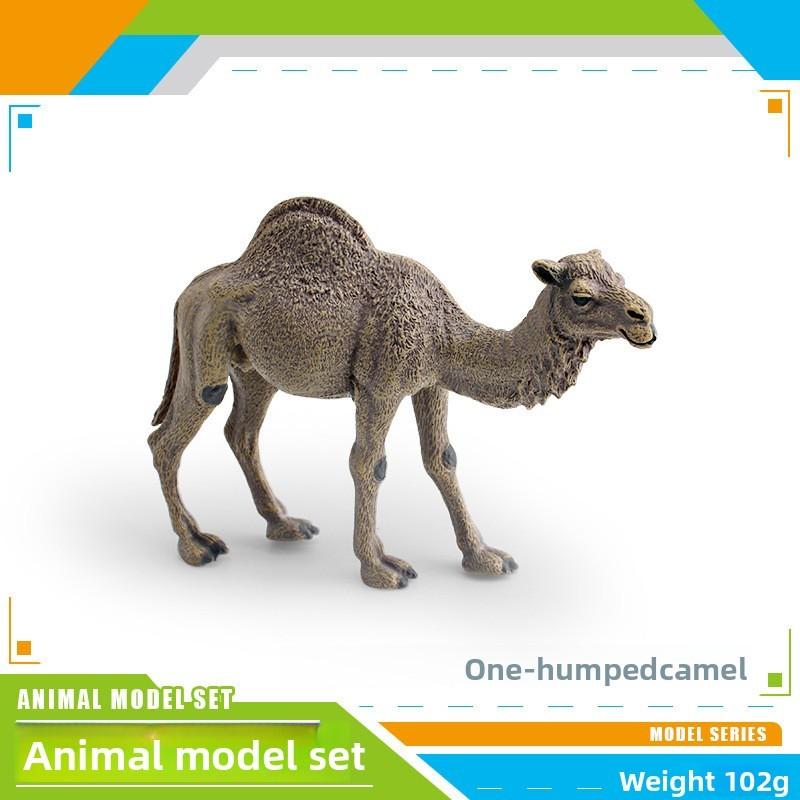 Desert Animal Pvc Figurine Twin Hump Camel Static Decor For Children Learning Play