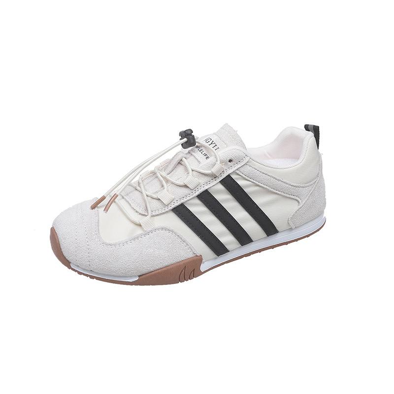 Retro German training shoes women's 2025 new summer soft-soled Forrest Gump white shoes flat-soled versatile casual sports shoes