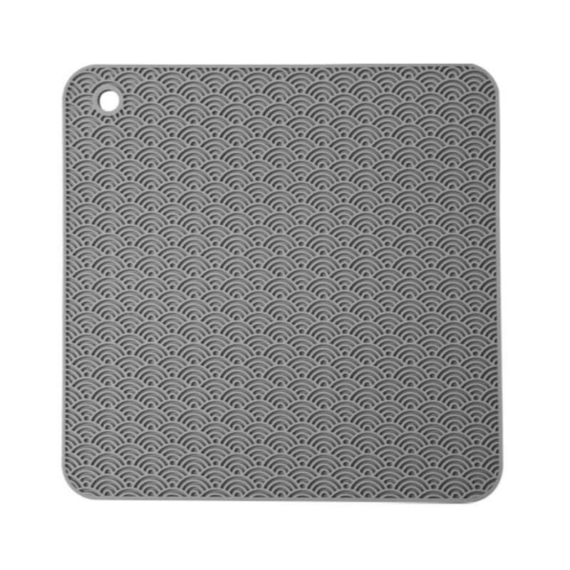 

Square Silicone Bowl Dish Heat Insulation Pad Dining Table Protection Mat A