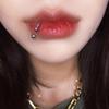 6 Stück/Set Lippenringe Lippenstecker Schmuck Monroe Lippen-Langhantelringe Schlangenbissloch Schmuck 16G Halbrunde Ohrringe Tragus Knorpel