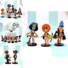 6pcsset One Piece Figures Monkey D Luffy Zoro Chopper Miniatures Pvc Gift Toys