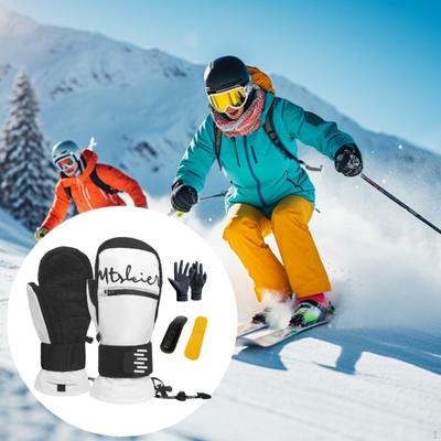 Rękawice narciarskie Śnieg EVA Wstrząsoodporne Miękkie Snowboardowe Zimowe Męskie Damskie do Biegania