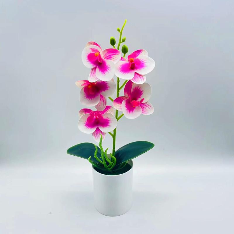 Artificial Phalaenopsis Aphrodite Potted Plant With Creative Design Bedroom For