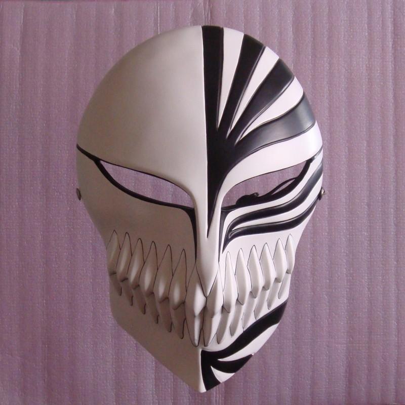 Halloween Horror Grim Reaper Mask Kurosaki Ichigo Virtual Full-Face Mask Anime Men's Gundam Figure White Model