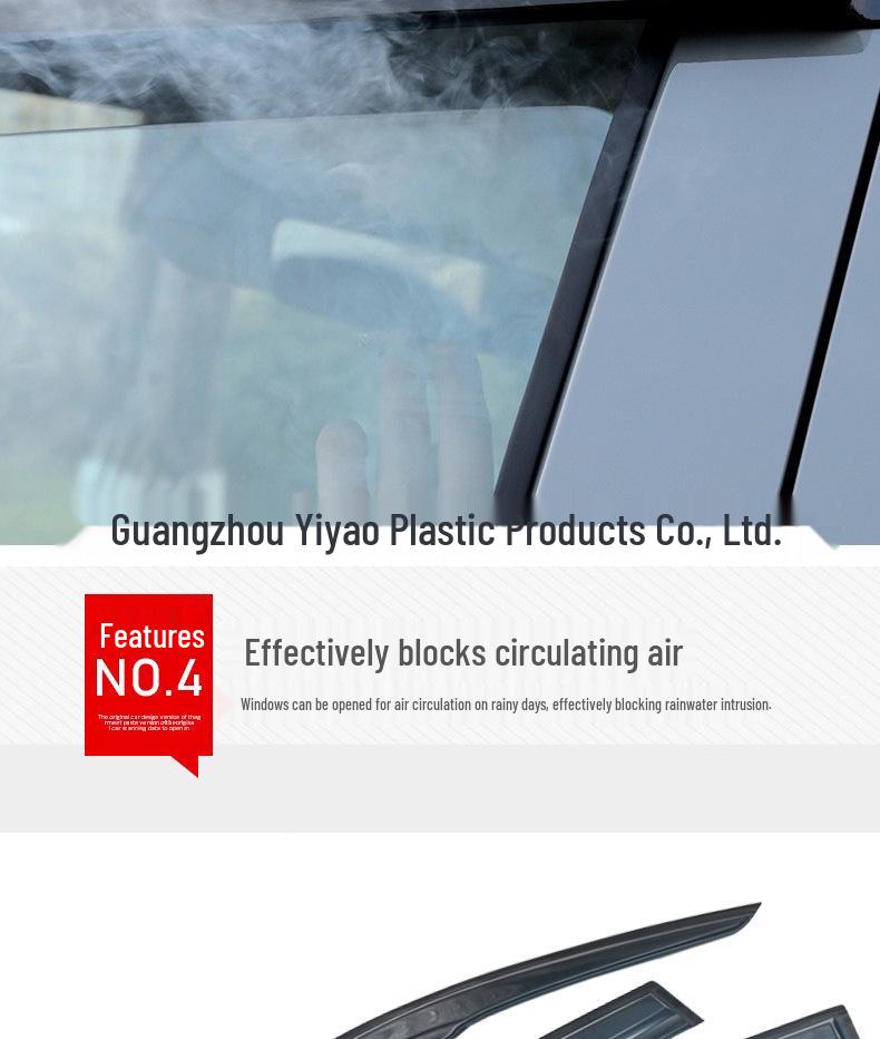Honda Civic Window Trim Accessories (2016-2021) - Acrylic Rain Guards & Deflectors