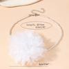 Simple Gauze Flowers Neckband Choker Necklace Jewelry Temperament Pearl Neck Chain Women Clavicle Chain Necklace