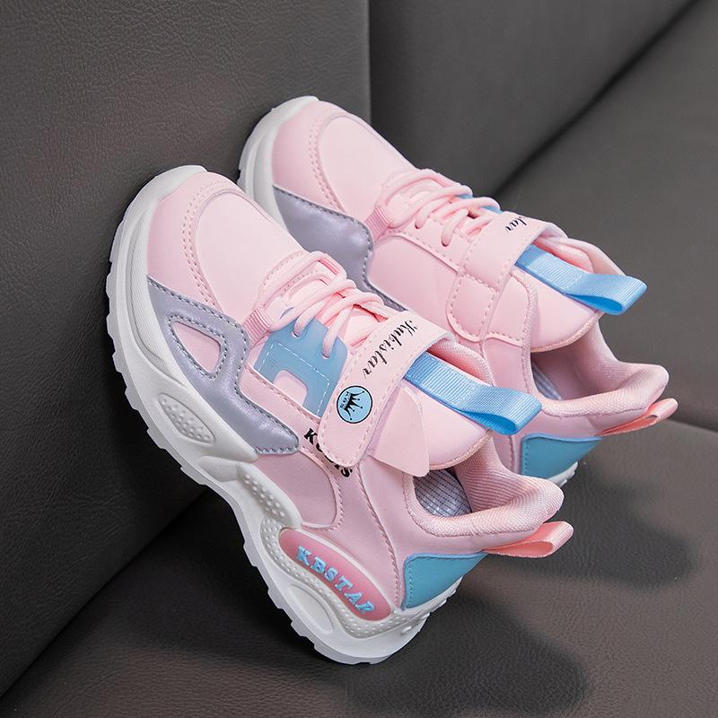 Girls' Spring Sports Shoes Mesh Running Shoes Soft Sole Girls Casual Shoes